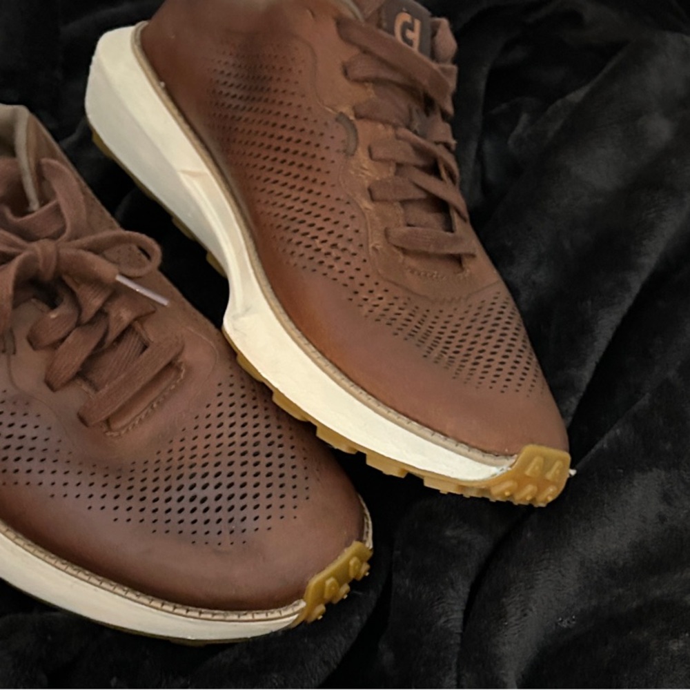 Cole Haan Brown Leather Sneakers - Picture 2 of 12